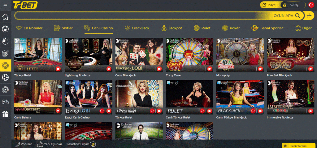 Canlı Casino Oyunlari Nasil Oynanir